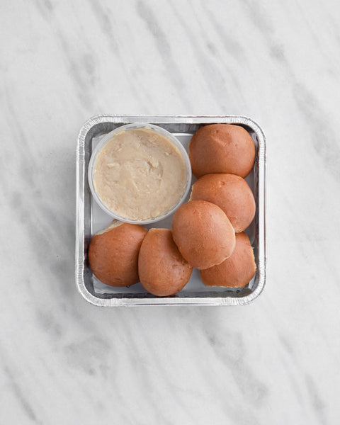 Brioche Dinner Rolls with Whipped Honey Butter