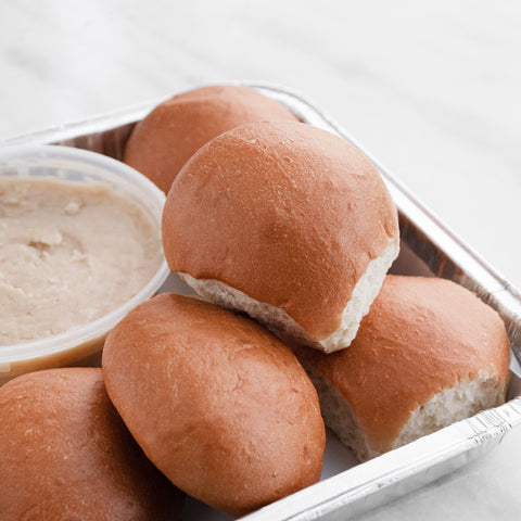 Brioche Dinner Rolls with Whipped Honey Butter